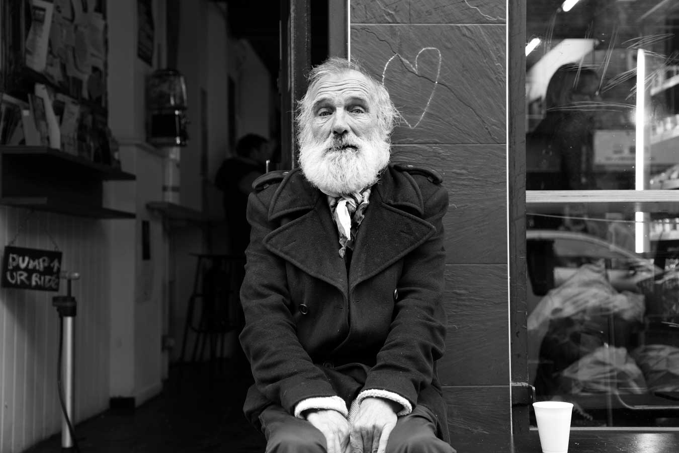 old man street portrait